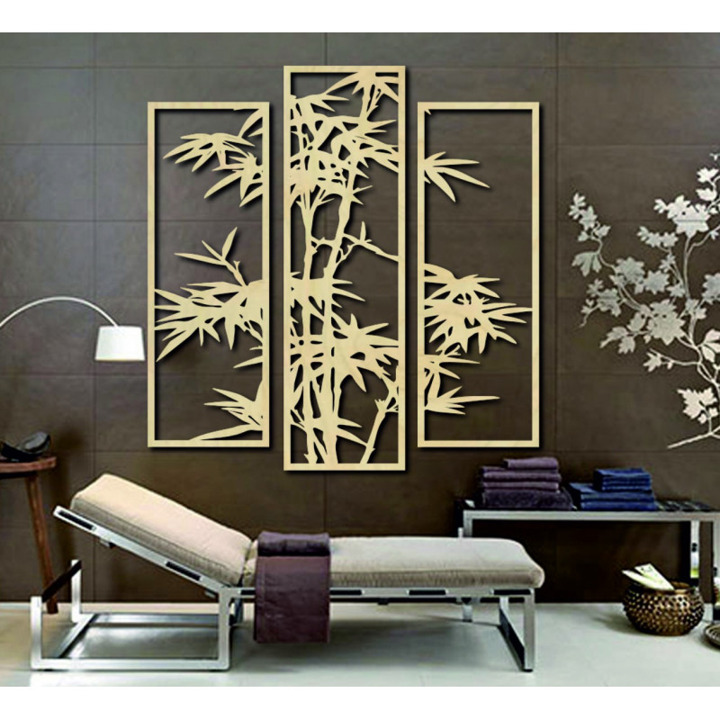 Exkluzívny obraz na stenu vyrezávaný z drevenej preglejky palma TRÓPY