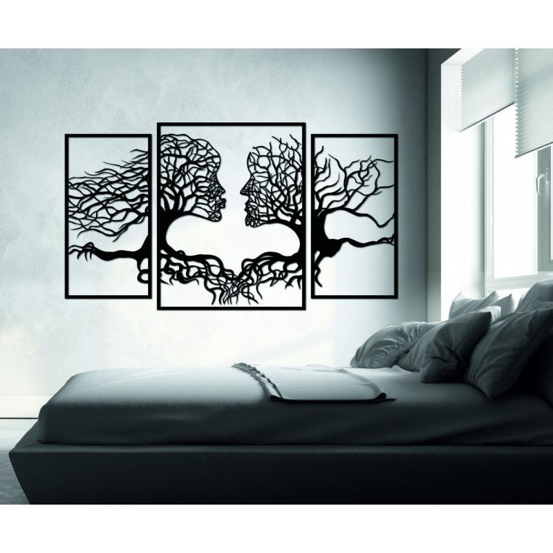 Pompézny obraz na stenu tváre a stromy, Moderný obraz na stenu, obraz do obývačky