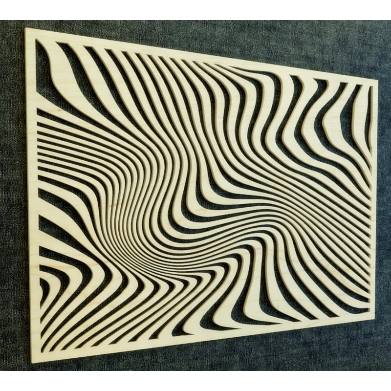 Kúzelný obraz na stenu z drevenej preglejky