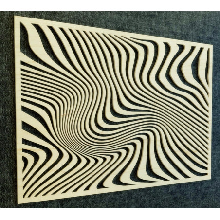 Kúzelný obraz na stenu z drevenej preglejky