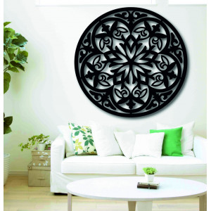 Magic wooden mandala - picture on the wall sticker