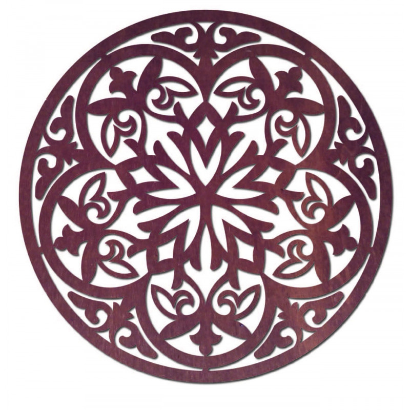 Magická drevená mandala - obraz na stenu