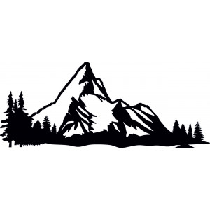 Hory obraz na stenu z drevenej preglejky príroda 2