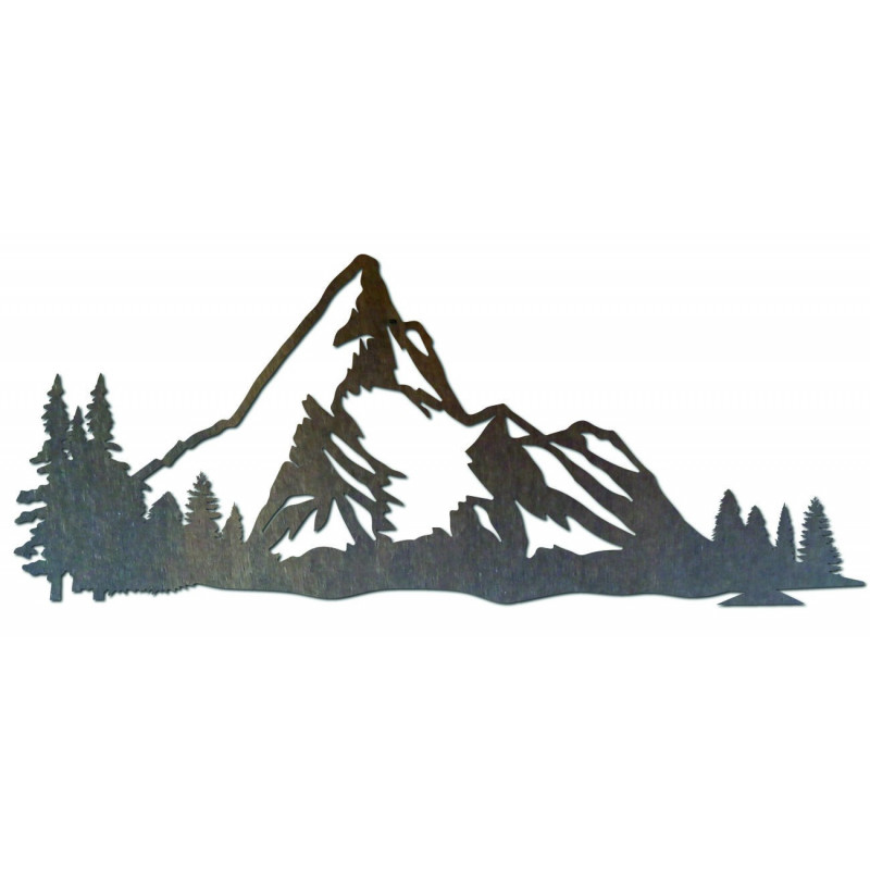 Hory obraz na stenu z drevenej preglejky príroda