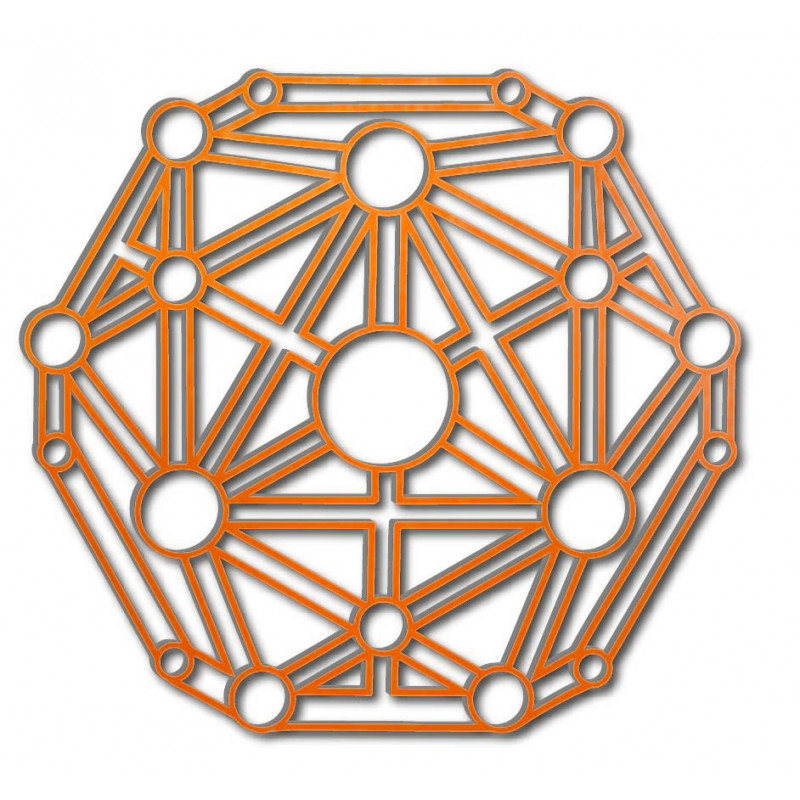 Geometrický obraz na stenu vyrezávaný z...